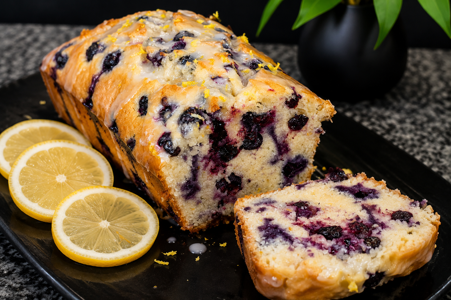 Blueberry lemon cake